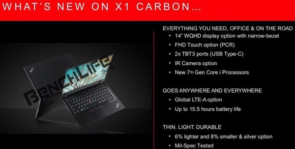 超极本标杆！新一代ThinkPad X1 Carbon配置大升级